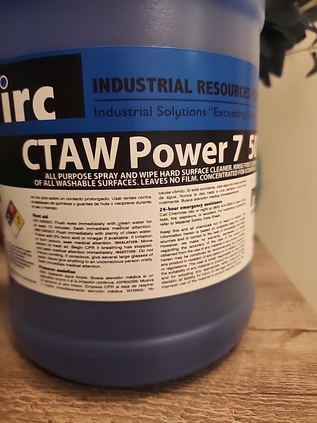 irc CTAW Power 7 507-1 All Purpose Cleaner 1 gallon Pack of 4