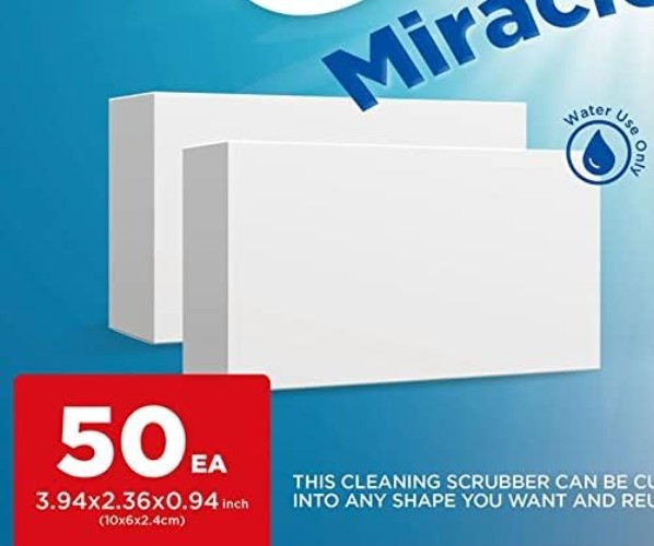 Multi-Surface Cleaning Pads, 50 Pack – Non-Toxic Material