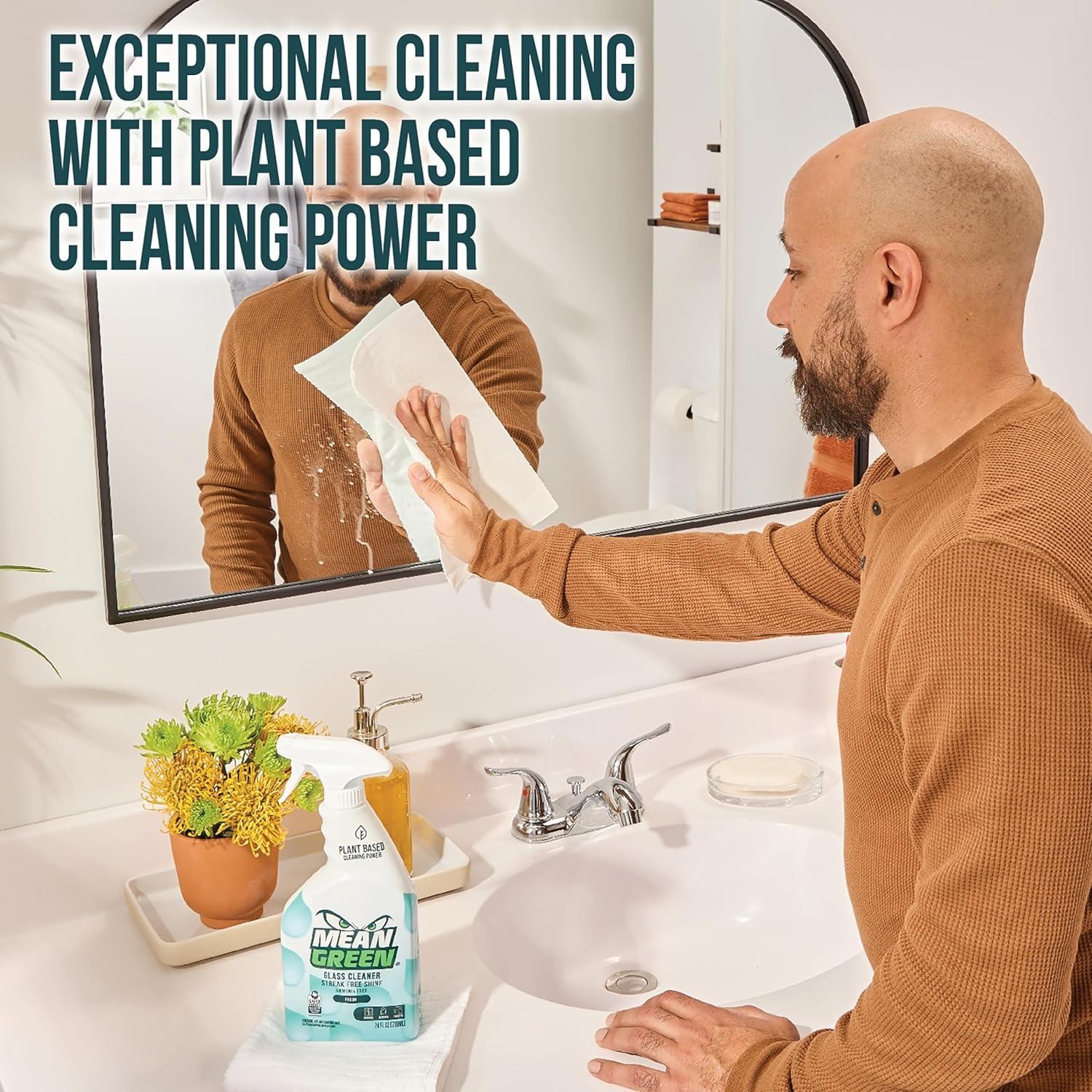 Mean Green Ready-To-Use Glass Cleaner, 24oz Spray – 394170