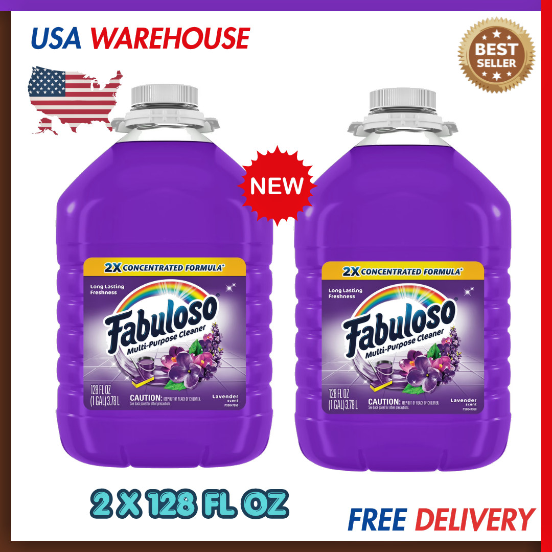 Fabuloso 2X Concentrated Lavender Multi-Purpose Cleaner 128 oz 2 Pack