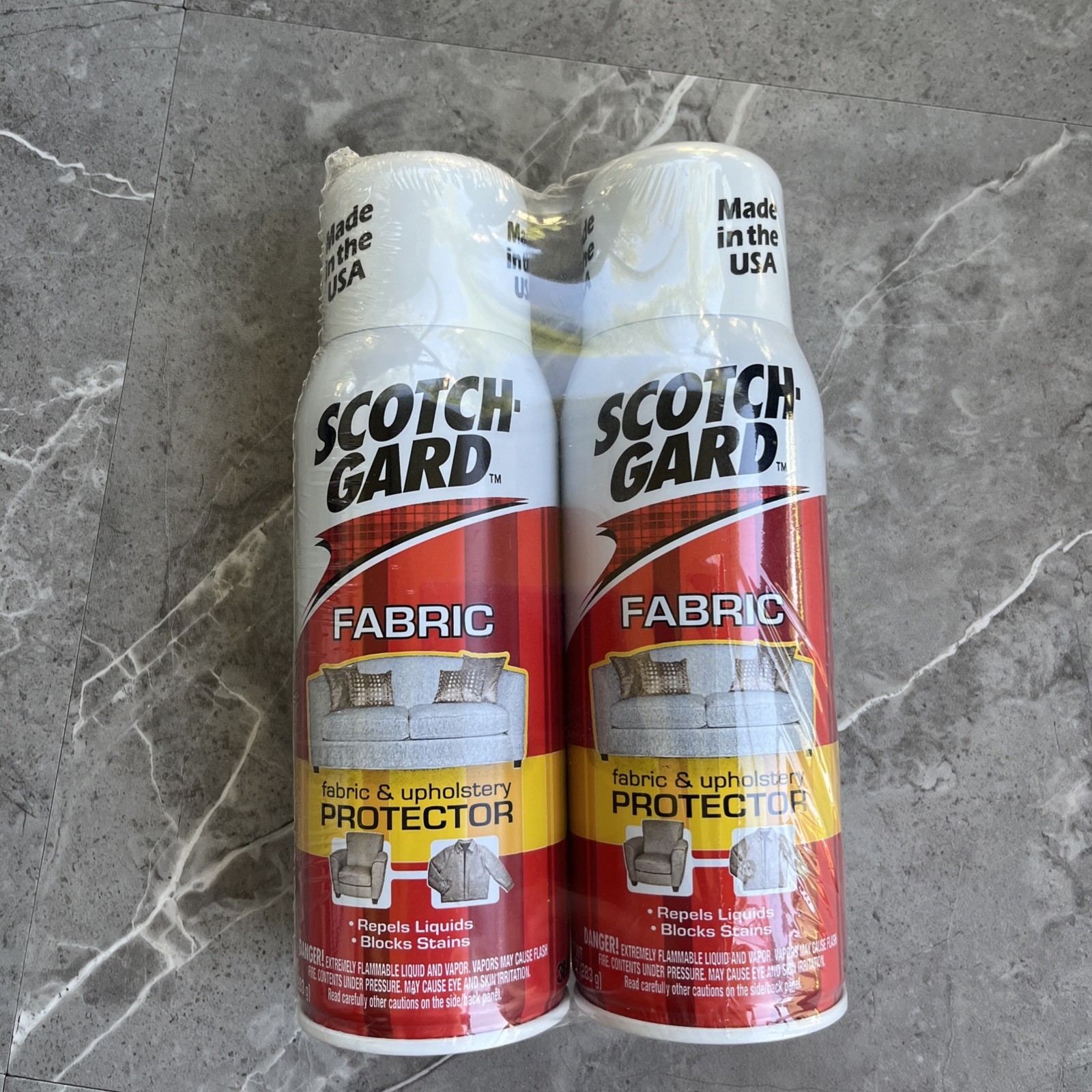 Scotchgard original Discontinued Fabric Upholstery Protector 2 Cans 10 oz ea NEW
