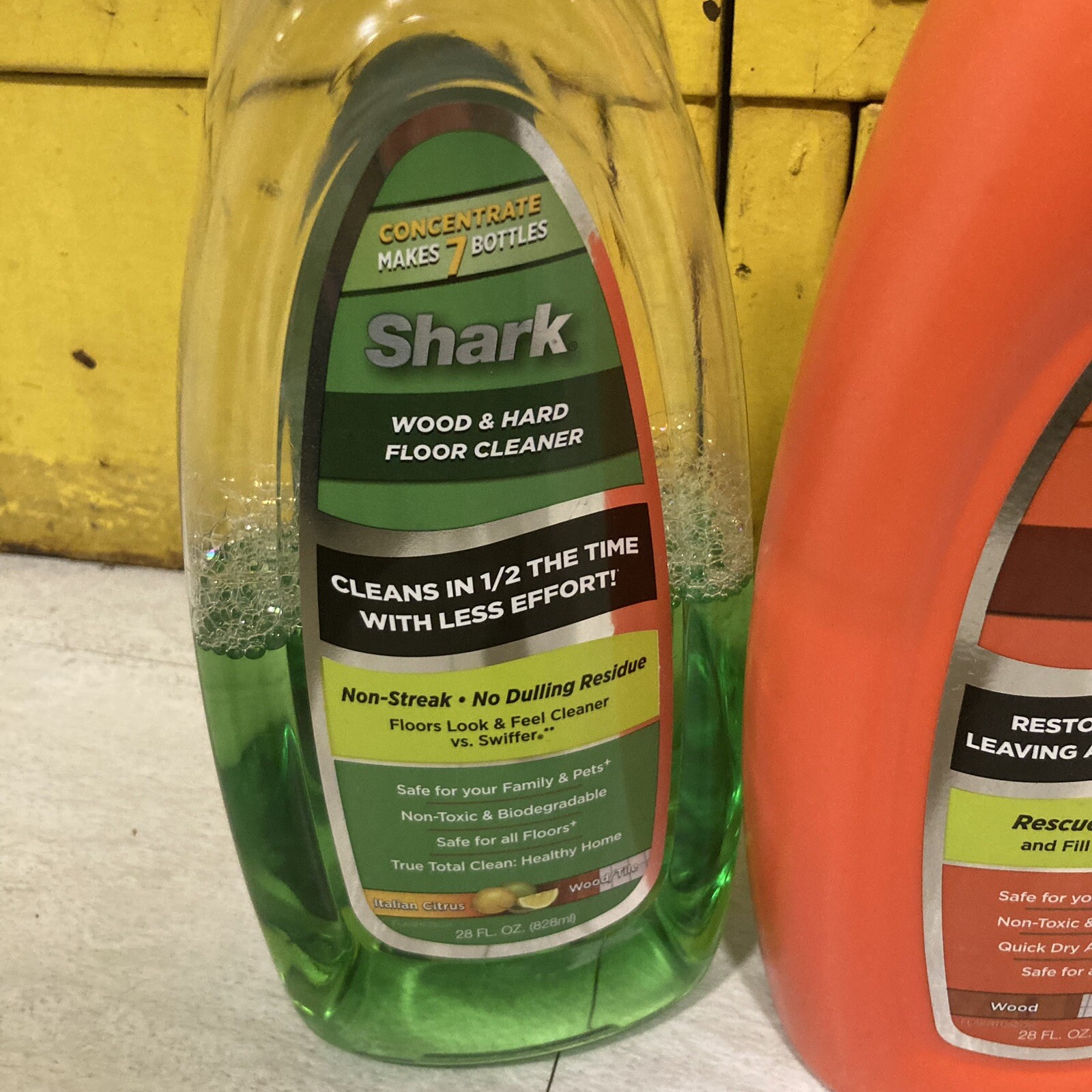 Shark Wood Hard Floor Cleaner Italian Citrus Concentrate Polish Partials