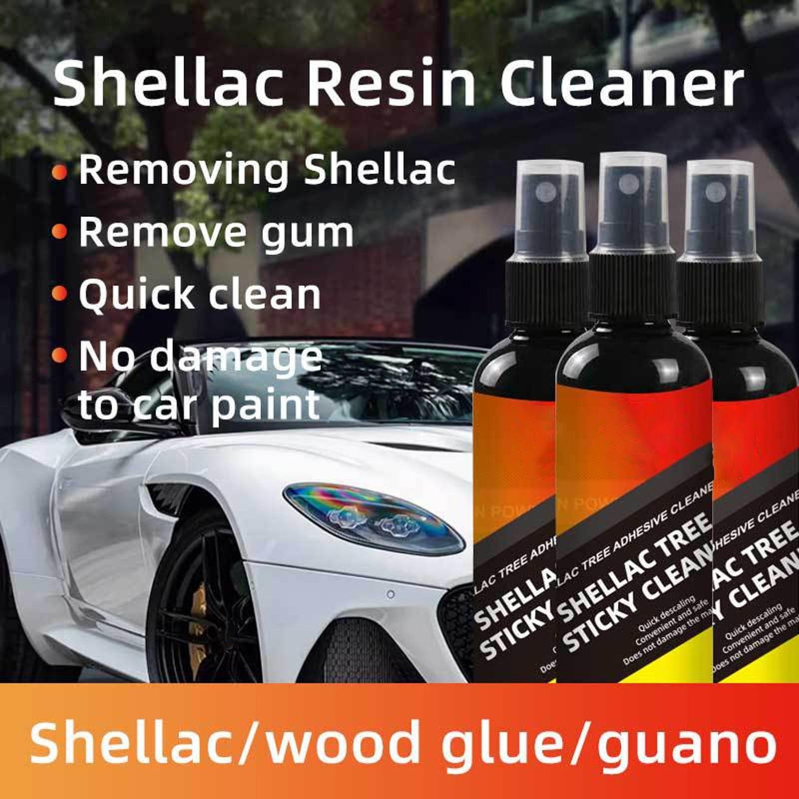 Splat Bird Poop Dropping Bug Insect and Road Grime Remover Car Windshield Spray