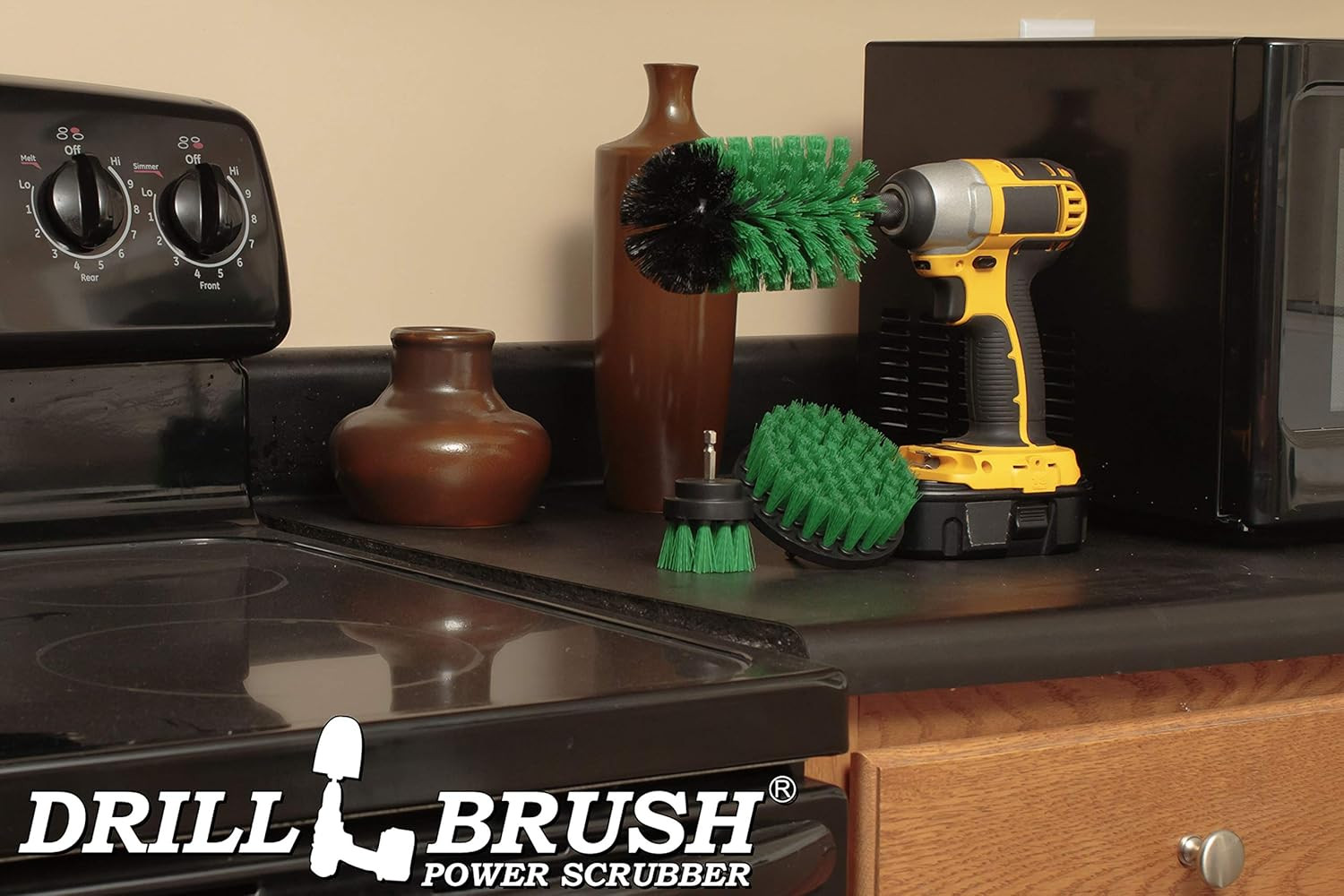 – Oven Cleaner Brush Set – Kitchen Cleaning Brush Drill Brush Set – Kitchen Acc