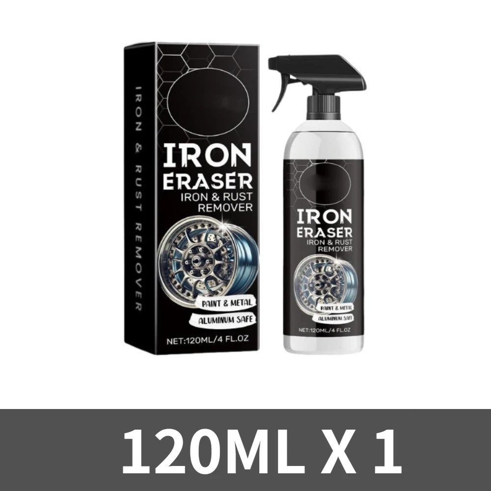 Iron Eraser Rust Remover Spray, Car Wheel Paint Brake Dust Fast Cleaner 120ml US