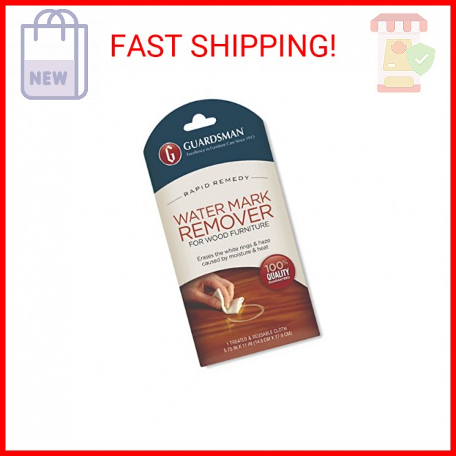 Guardsman Reusable Water Mark Remover Cloth | Wood Cleaner for White Rings & Haz
