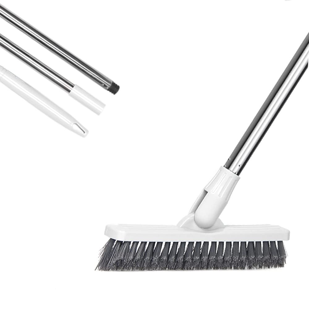 LandHope Grout Brush with Long Handle 50inches Grout Cleaner for Tile Floors Cre