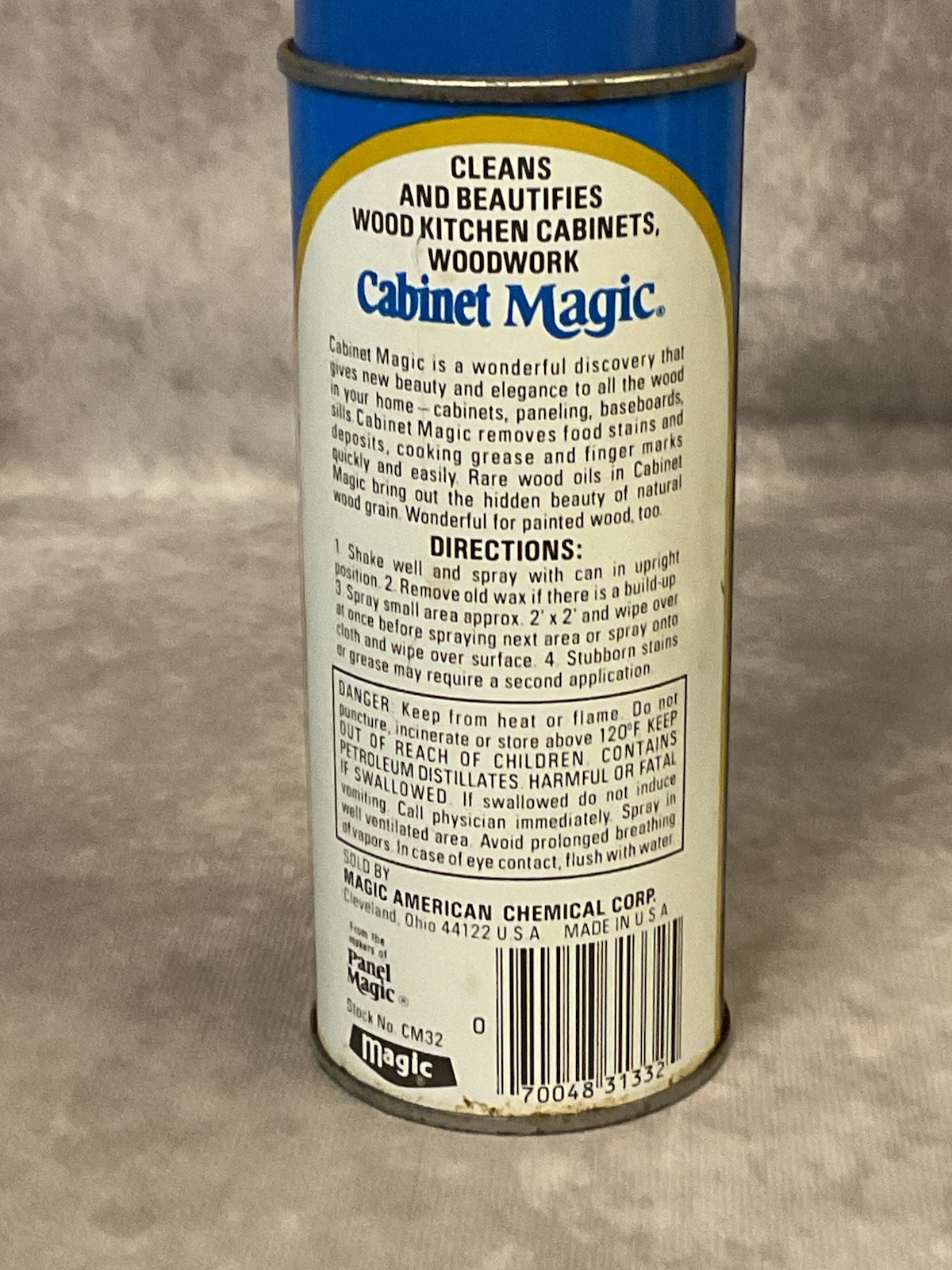 CABINET MAGIC CLEANS BEAUTIFIES RENEWS WOOD SURFACES 13 OZ
