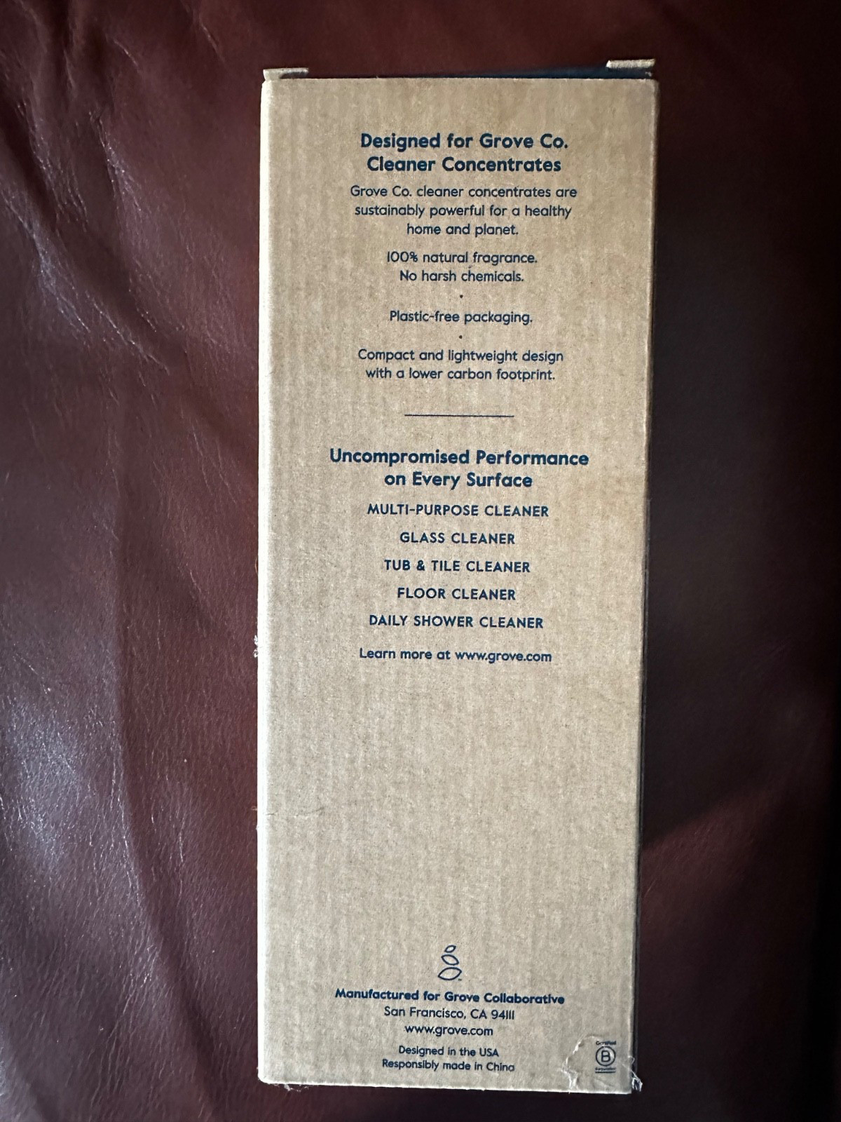 NIB Grove Collaborative Reusable Spray Bottle + Glass, Multi, & Tub/Tile Cleaner