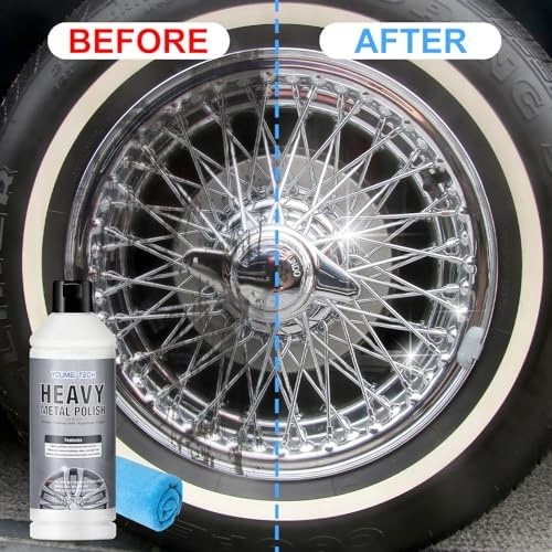 Metal Polish (16oz) & Chrome & Aluminum & Stainless Steel Polish, Multi Purpo…