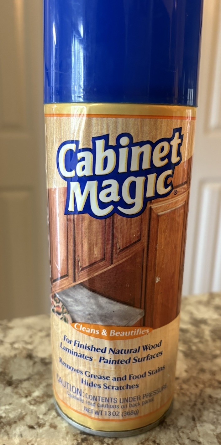 Vintage Orginal Cabinet Magic Cleaner Aerosol Spray Can Cleans Beautifies 13 Oz