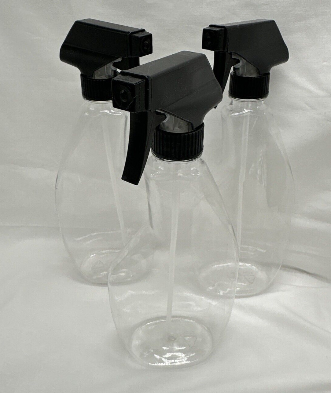 22 oz PET 28/400 Clear Bottles Trigger Sprayer chemical resistant – qty 5
