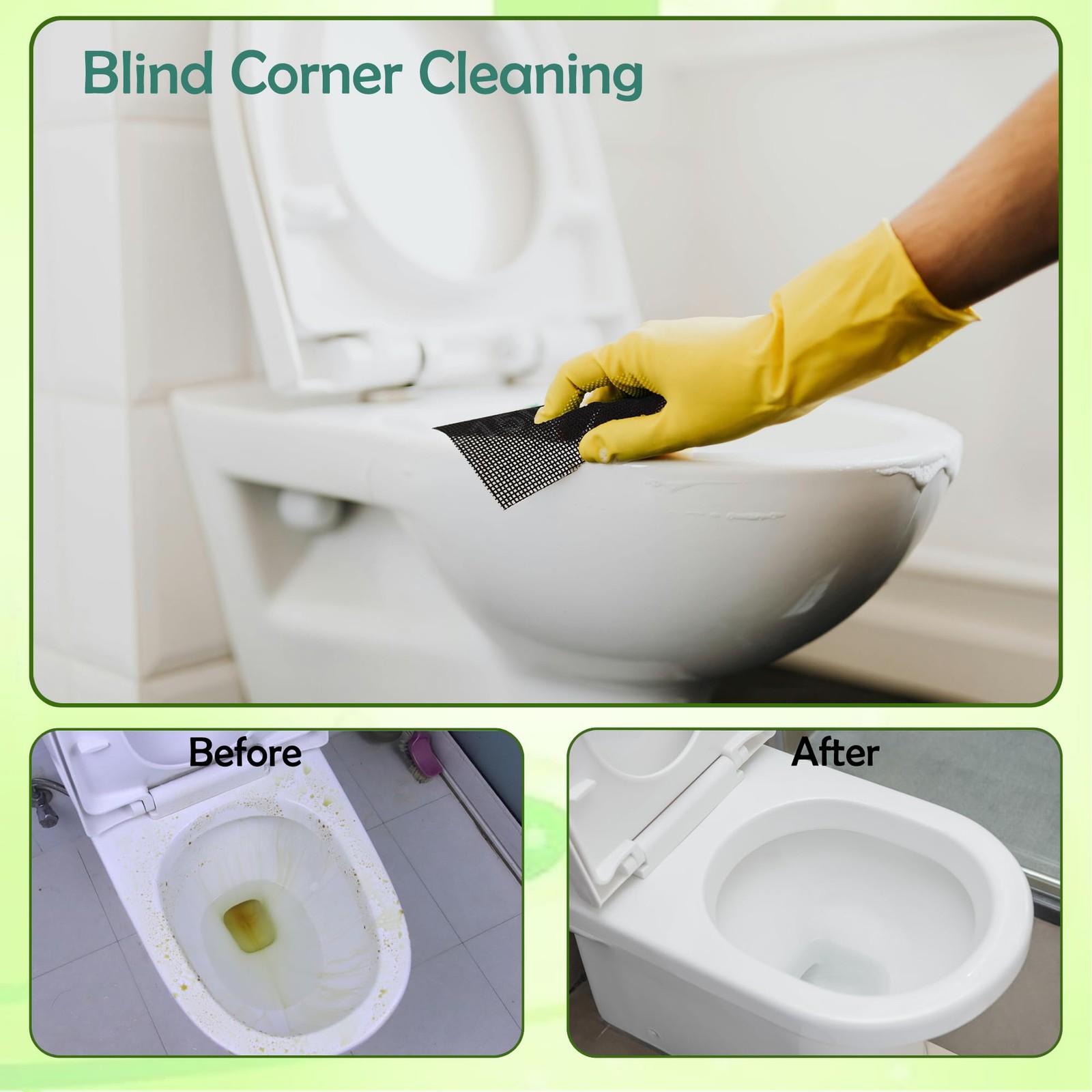 10Pcs Cleaning Screens for Toilets Cleaner Hard Water 5.5 x 4 Inch Flexible S…
