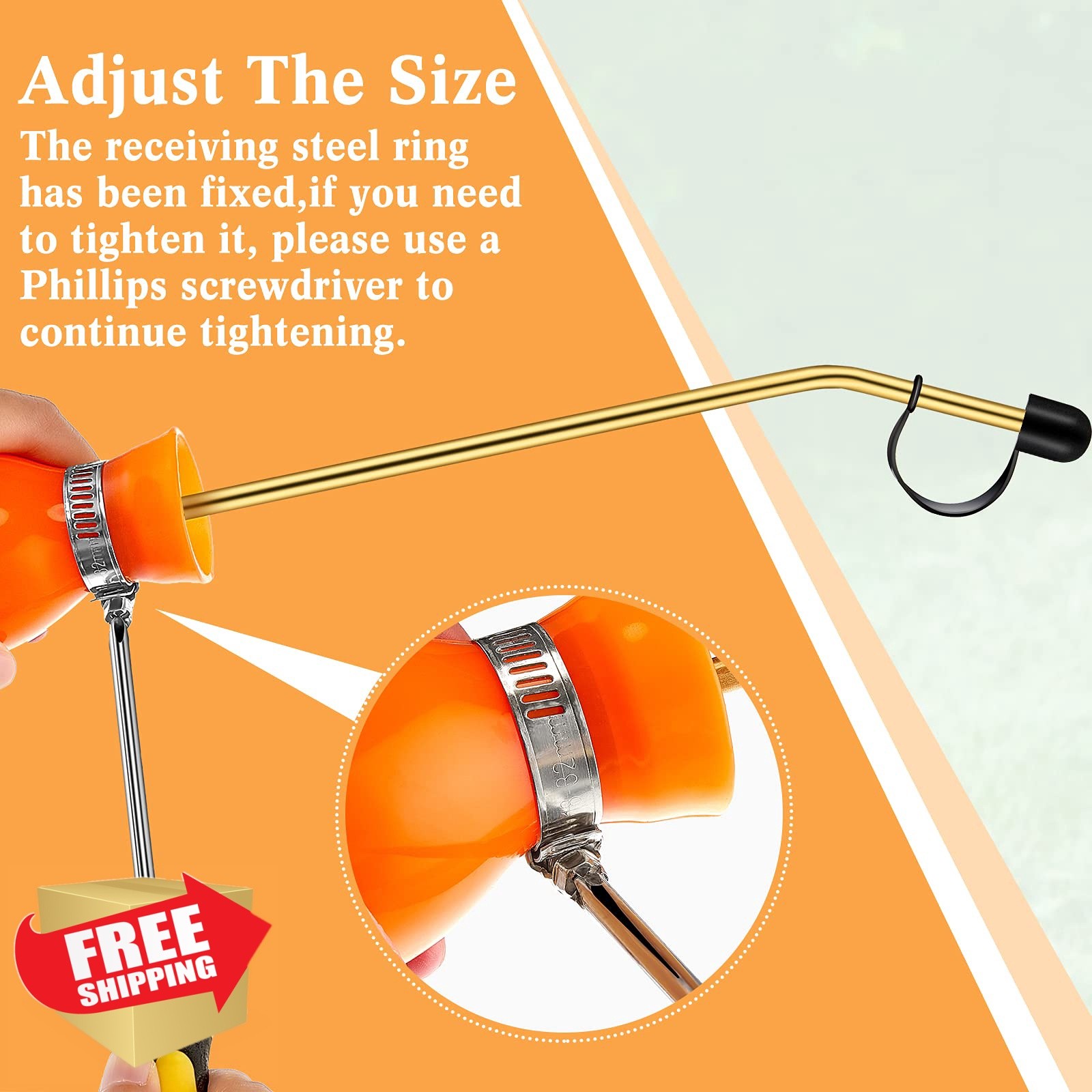 Boao Duster Bulb Sprayer Orange 4.6 oz
