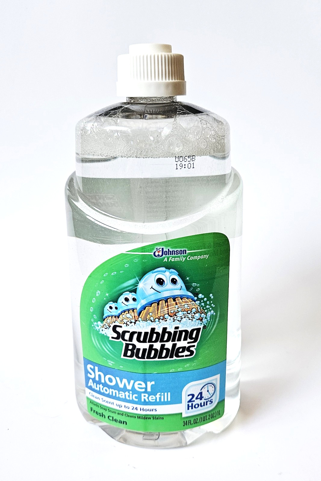 Scrubbing Bubbles Automatic Shower Cleaner Refill 34oz Fresh Clean Scent NEW NOS