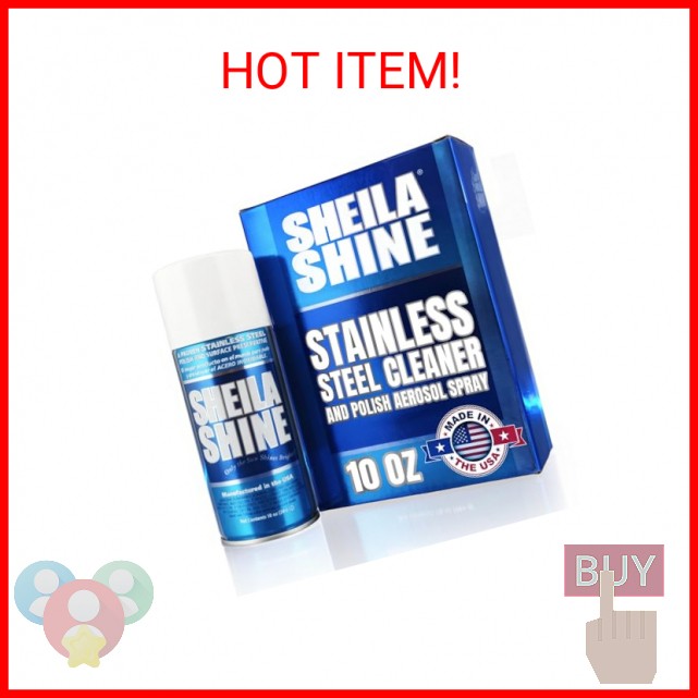 Sheila Shine 10oz Stainless Steel Cleaner and Polish – Cleans, Polishes & Protec