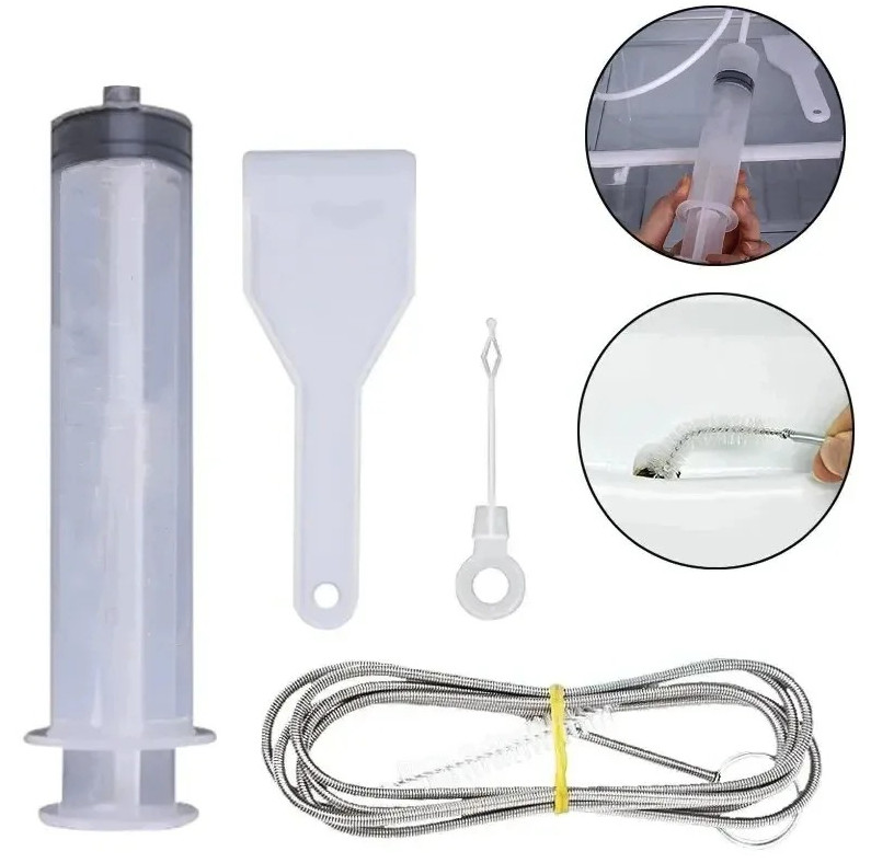 6pcs Refrigerator Drain Hole Cleaner Brush Set Fridge Clog Remover – NEW
