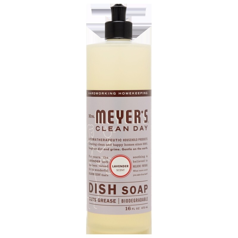 Mrs Meyers Clean Day Dish Soap Cuts Grease Biodegradable Lavender Scent 16 oz