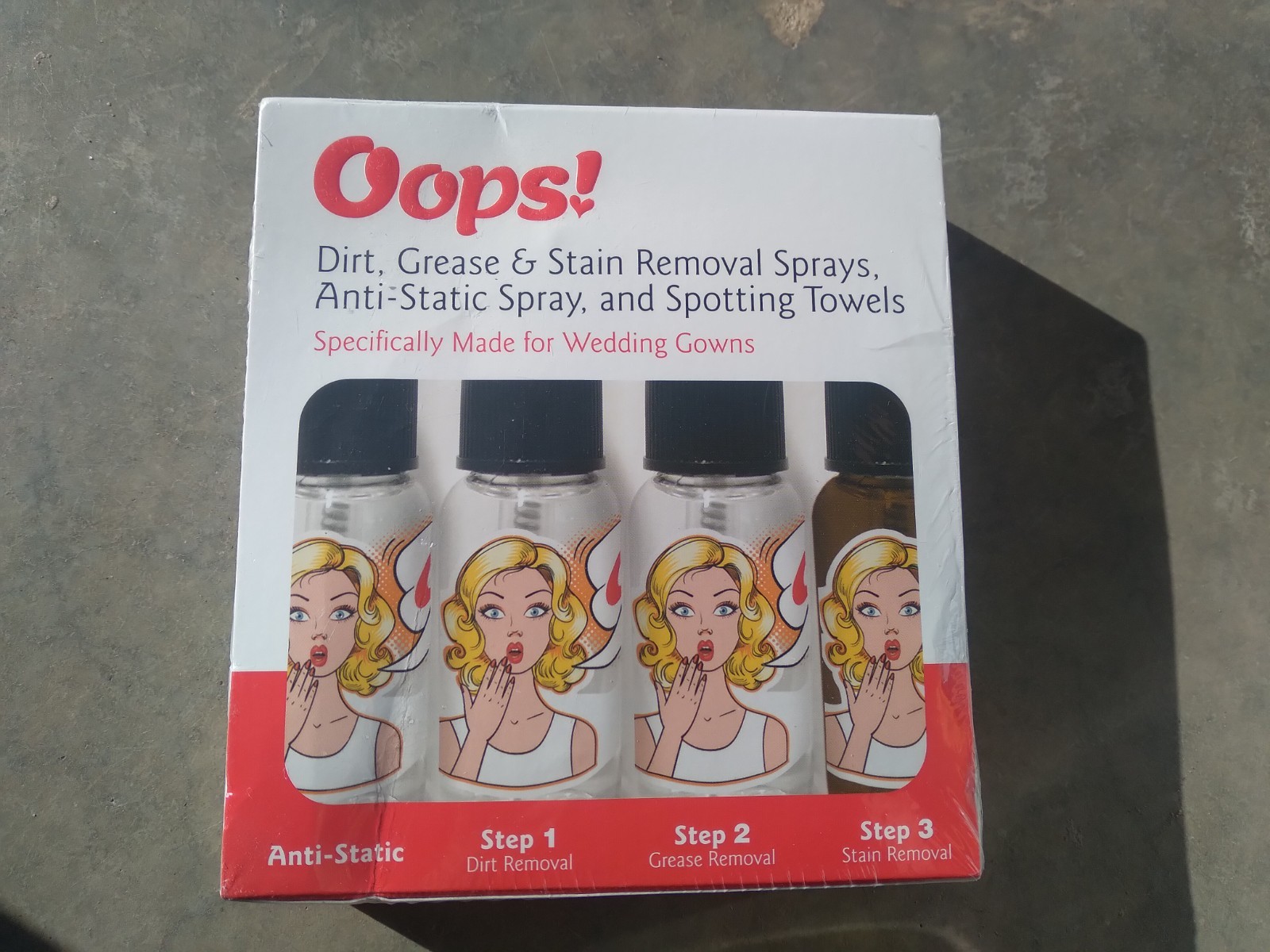 Oops! Dirt Grease & Stain Remover Spray for Wedding Gown + Spotting Towel