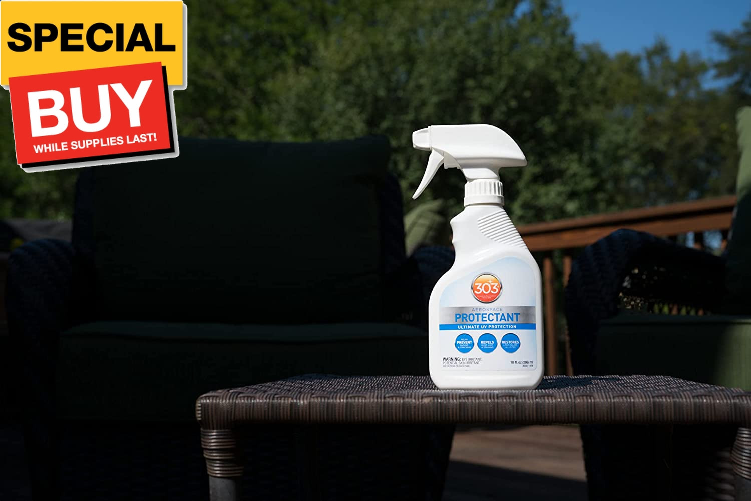Aerospace Protectant Spray, UV Protection, Repels Dust, Dirt, & Staining, Matte