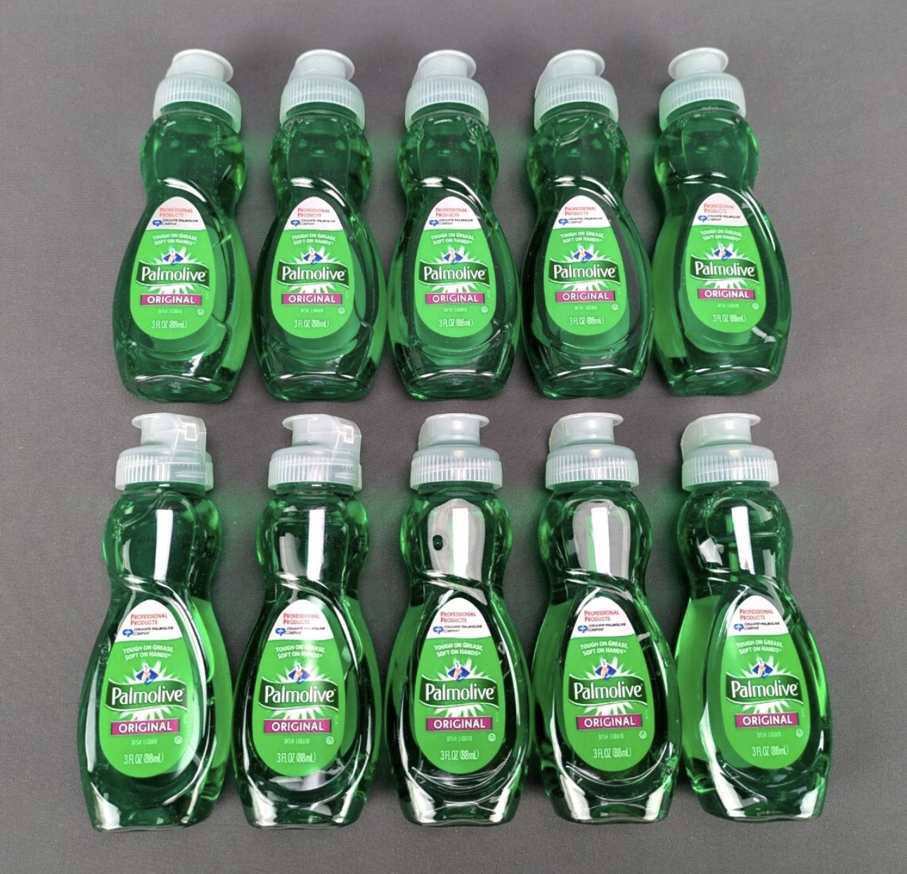 Lot of 10 Palmolive Original Travel Size Liquid Dish Soap 3 Fl Oz Bottles