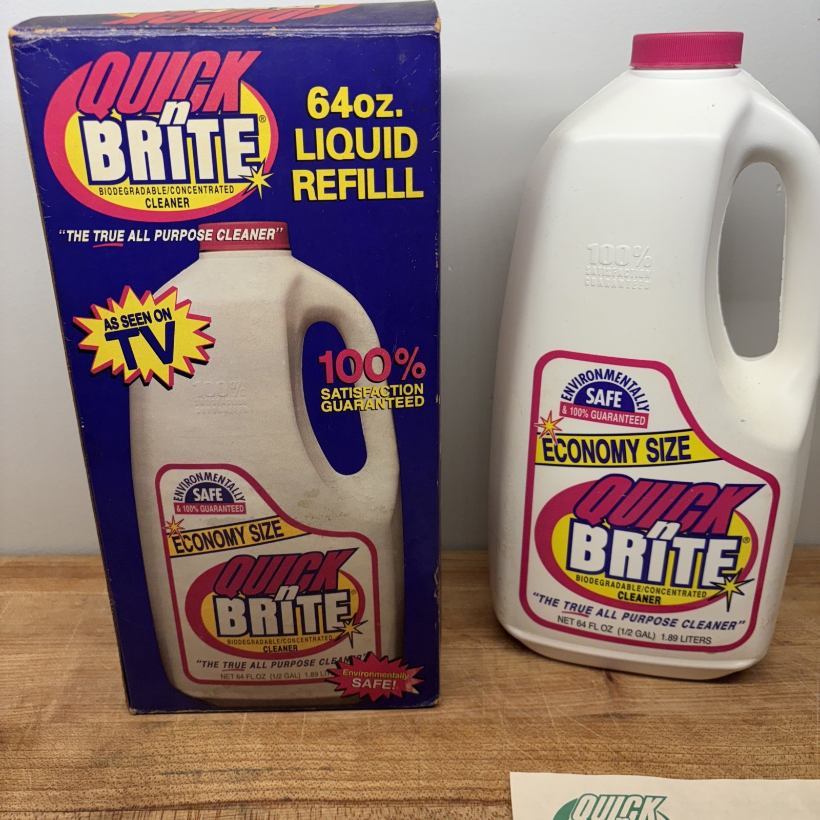 Quick ‘n Brite All-Purpose Liquid Cleaner 64oz Concentrate VTG – 1999