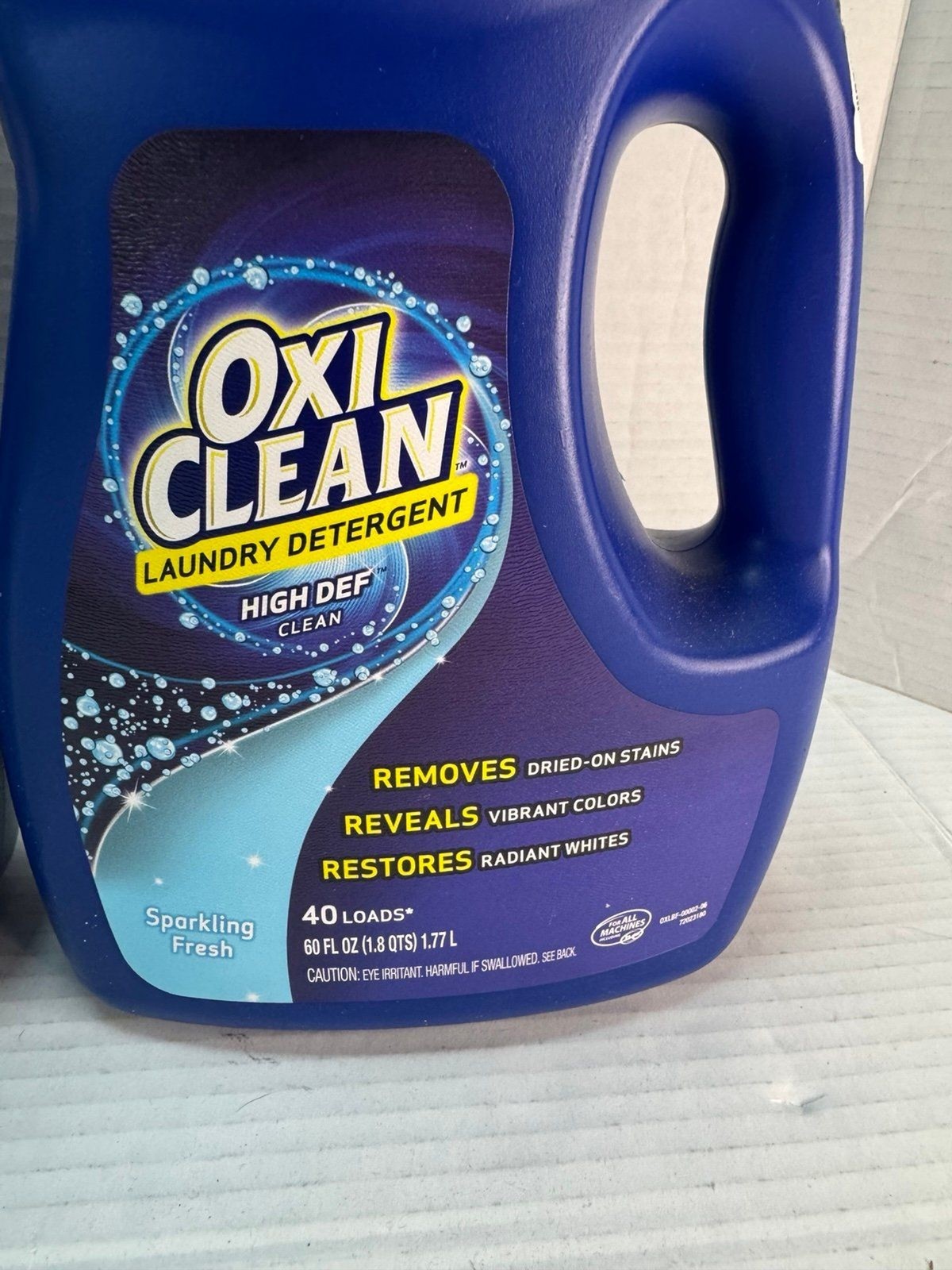 (2) OxiClean Liquid Laundry Detergent 26 Loads Sparkling Fresh High Def 40 oz