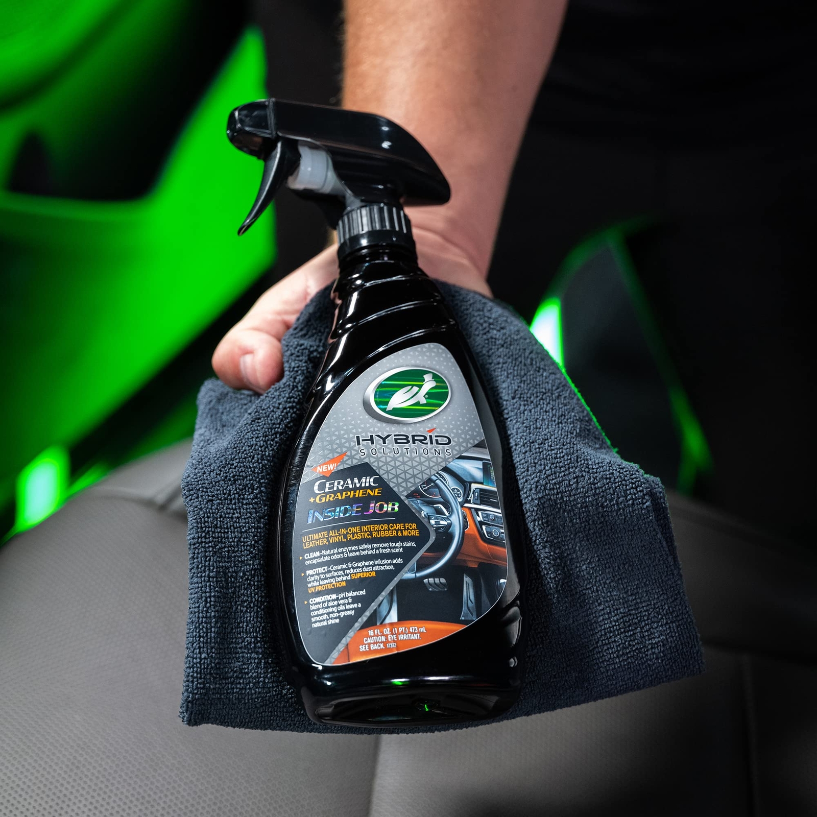 Turtle Wax 53787 Hybrid Solutions Ceramic Graphene Inside Job Interior Car
