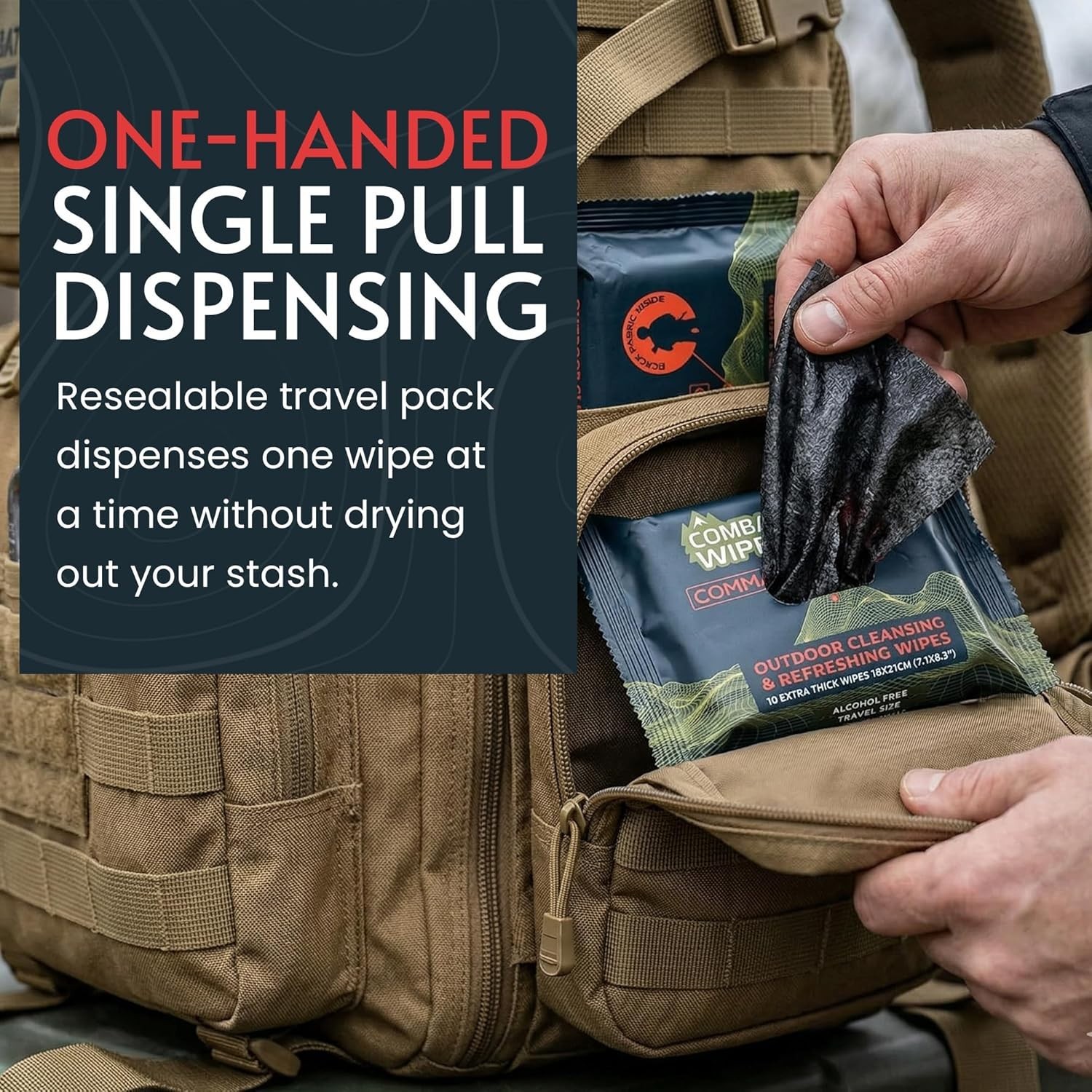 Thick & Ultralight Unscented Cleansing Wipes – Perfect for Camping & Hunting