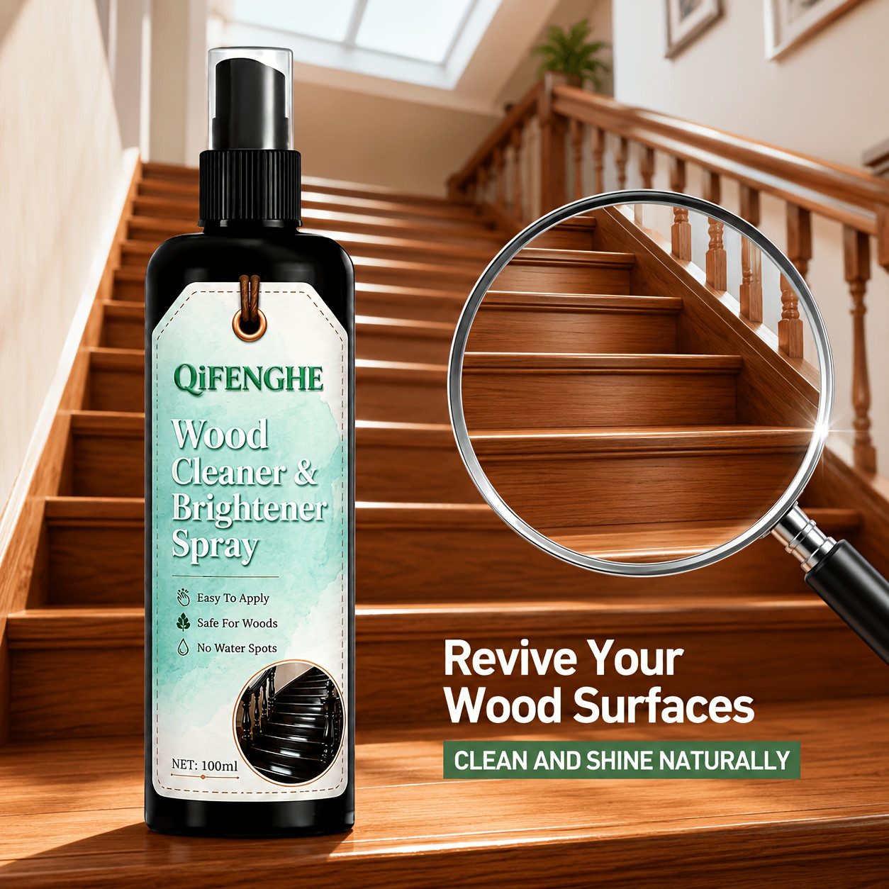 Wood Furniture Polish Restorer Spray Wood Surface Brightening Cleaner