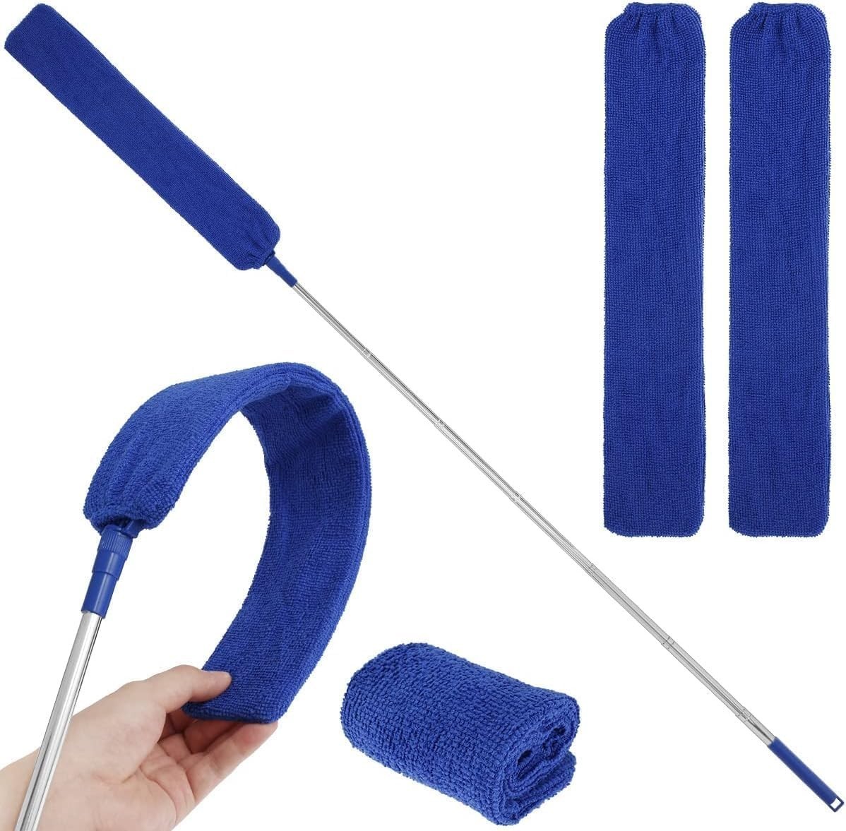 Retractable Gap Dust Cleaner Brush with Long Handle 30 to 100 inches, Cleanin…