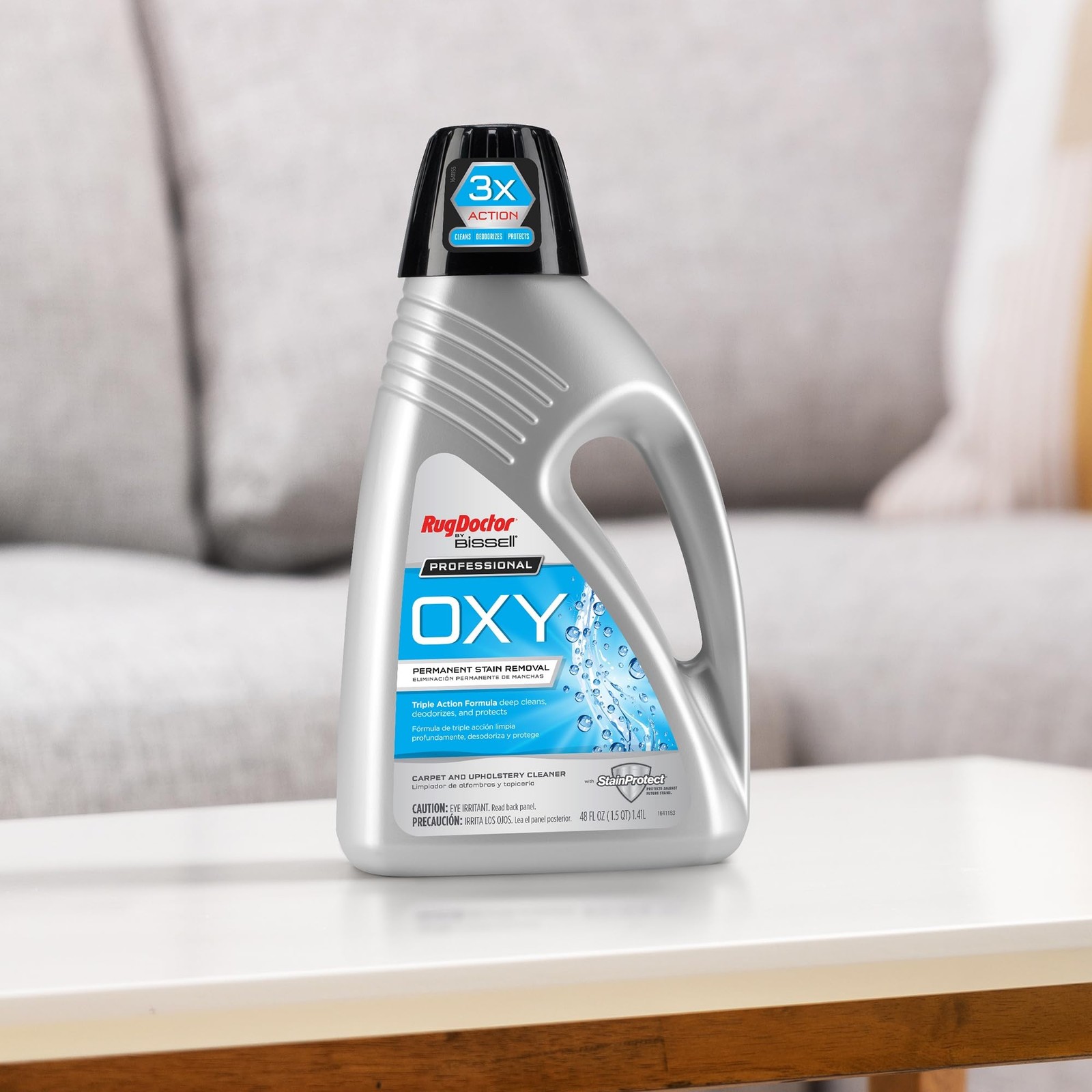 Professional Triple Action Oxy Deep Carpet Cleaner 48oz for Stains & Odors