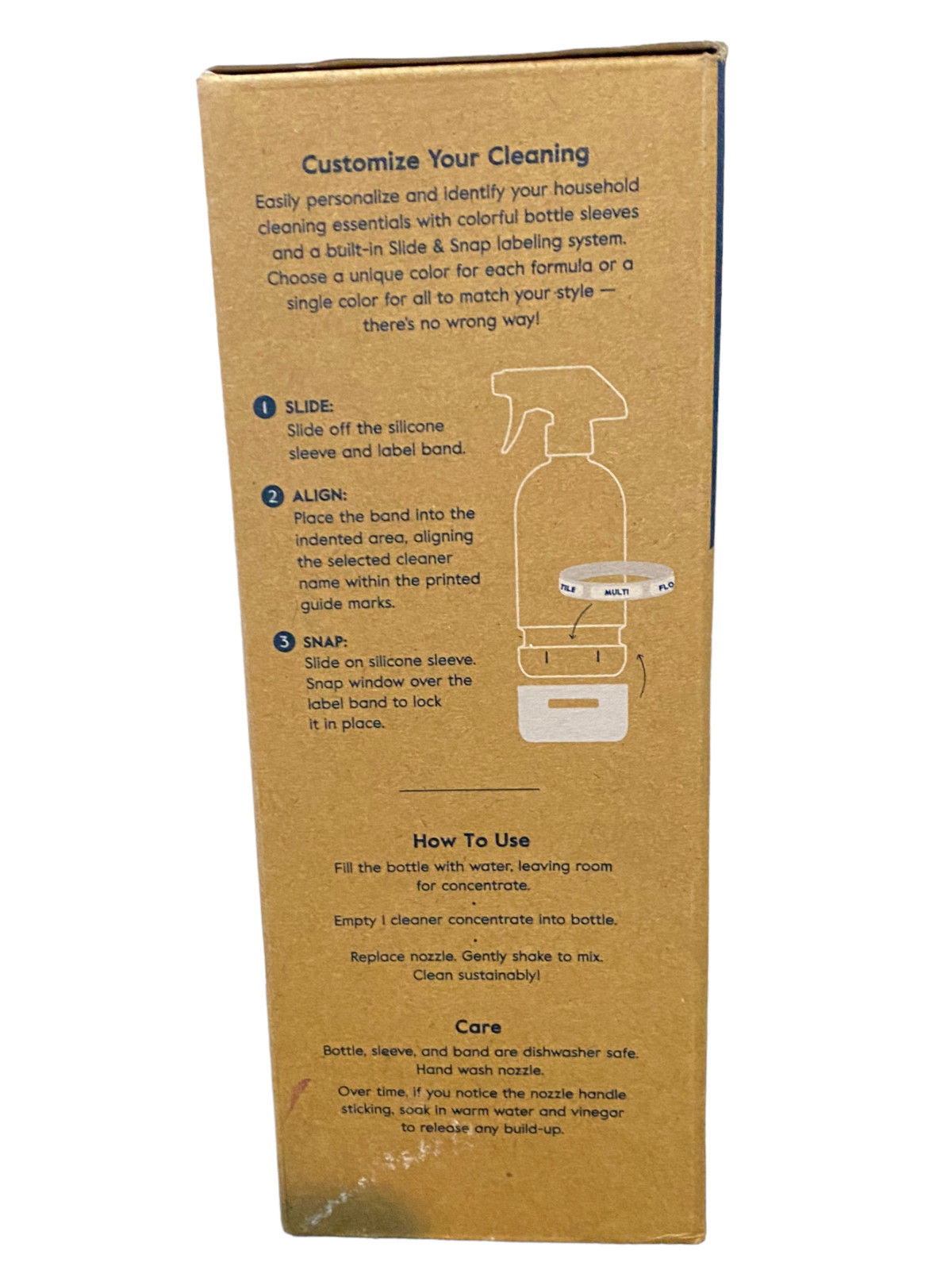 Grove Co Reusable Cleaning Glass Spray Bottle – Brilliant White – 16 Fl Oz