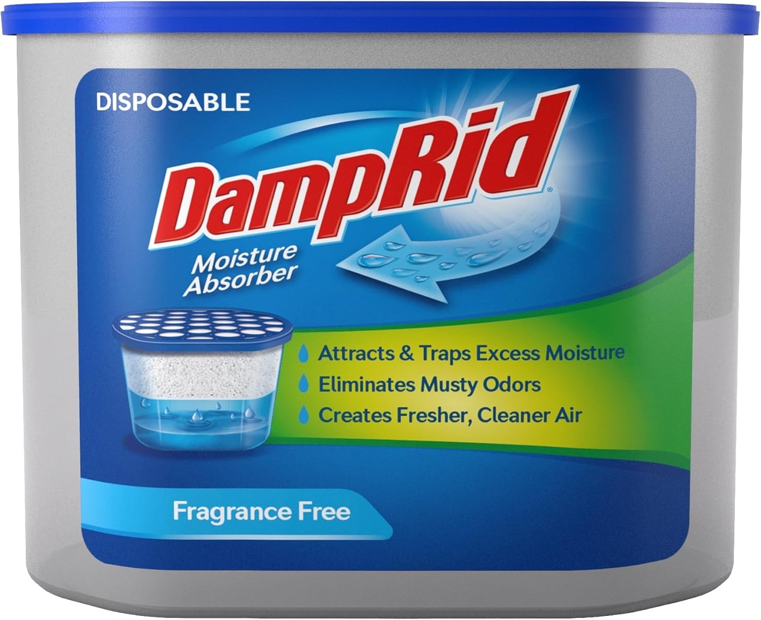 Unscented Disposable Moisture Absorber, 10.5-Ounce,White