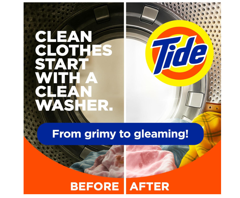 Tide Oxi Washing Machine Cleaner for Top & Front Load Washers