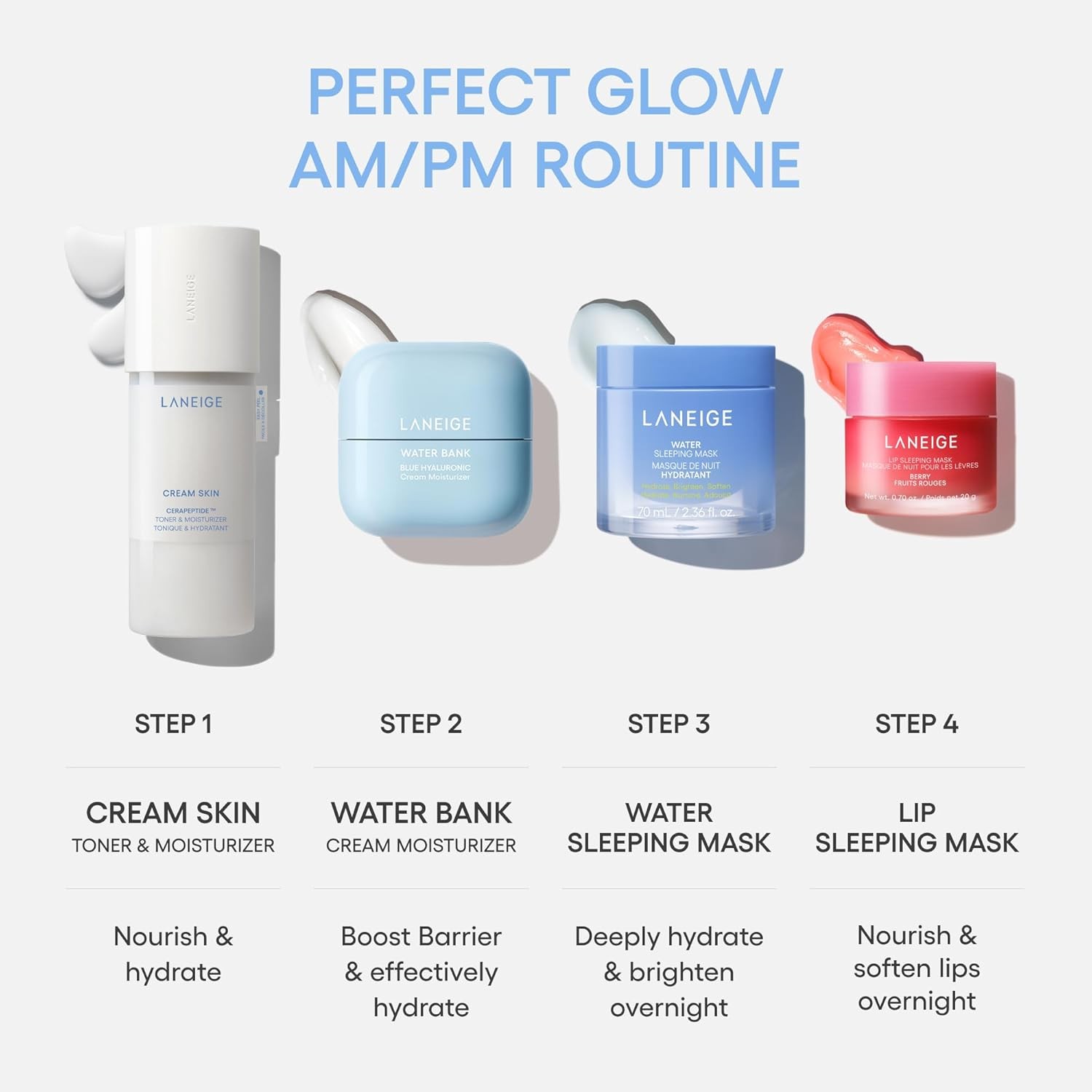 LANEIGE Cream Skin Toner & Moisturizer: Lightweight Refillable Korean Milky To