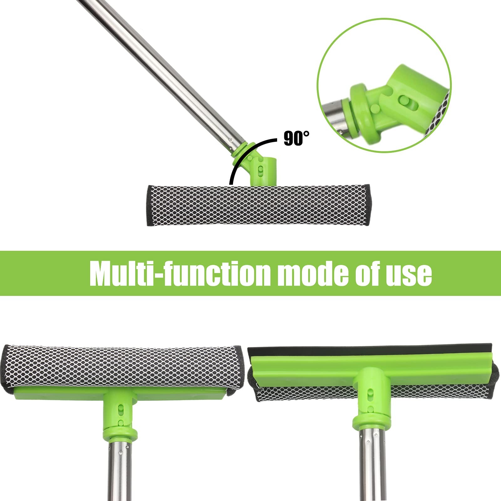 62 ” Car Wash Mop Kit – Car Cleaning Mop with Long Handle Stainless Steel Pol…