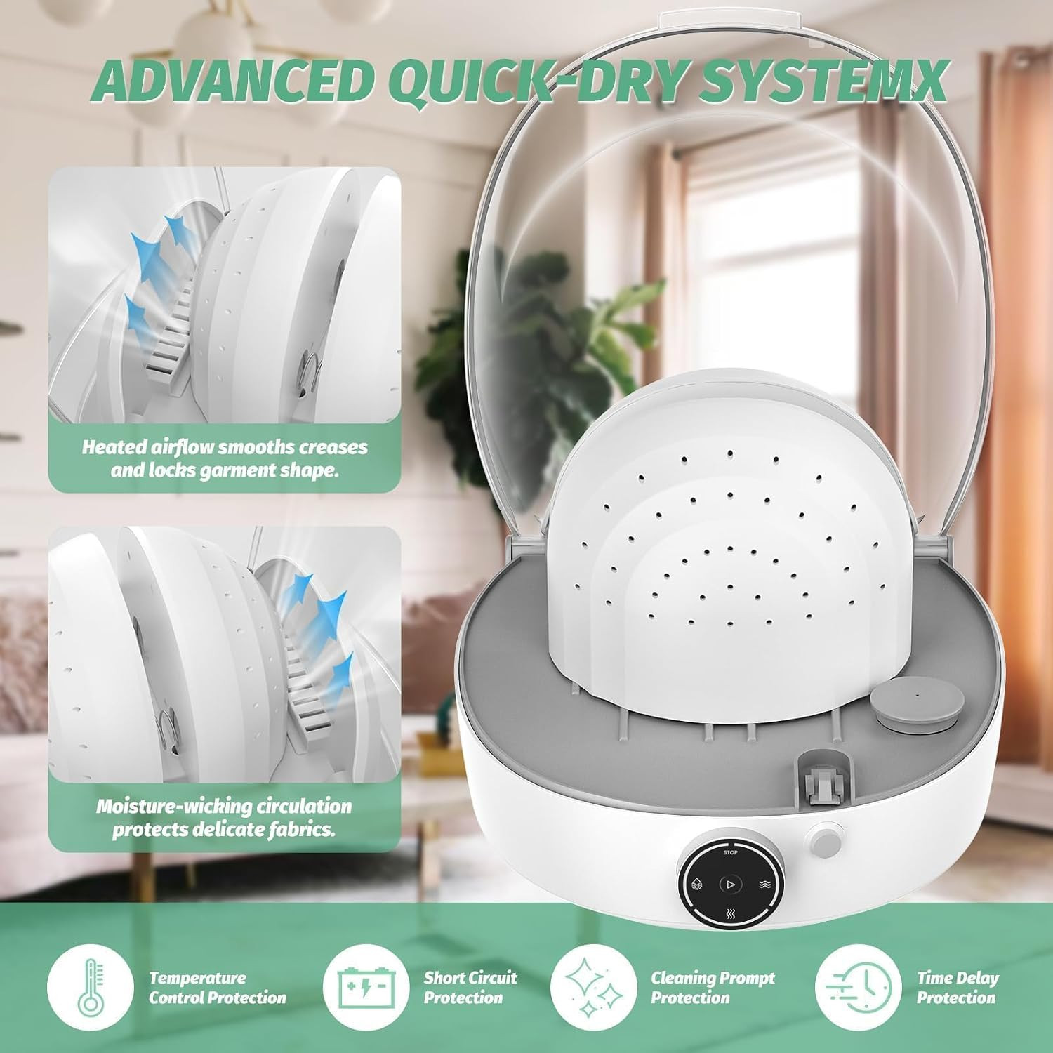 Automatic Cap Cleaner, All in One Hat Care Machine Steam Cleaning & Ironing and