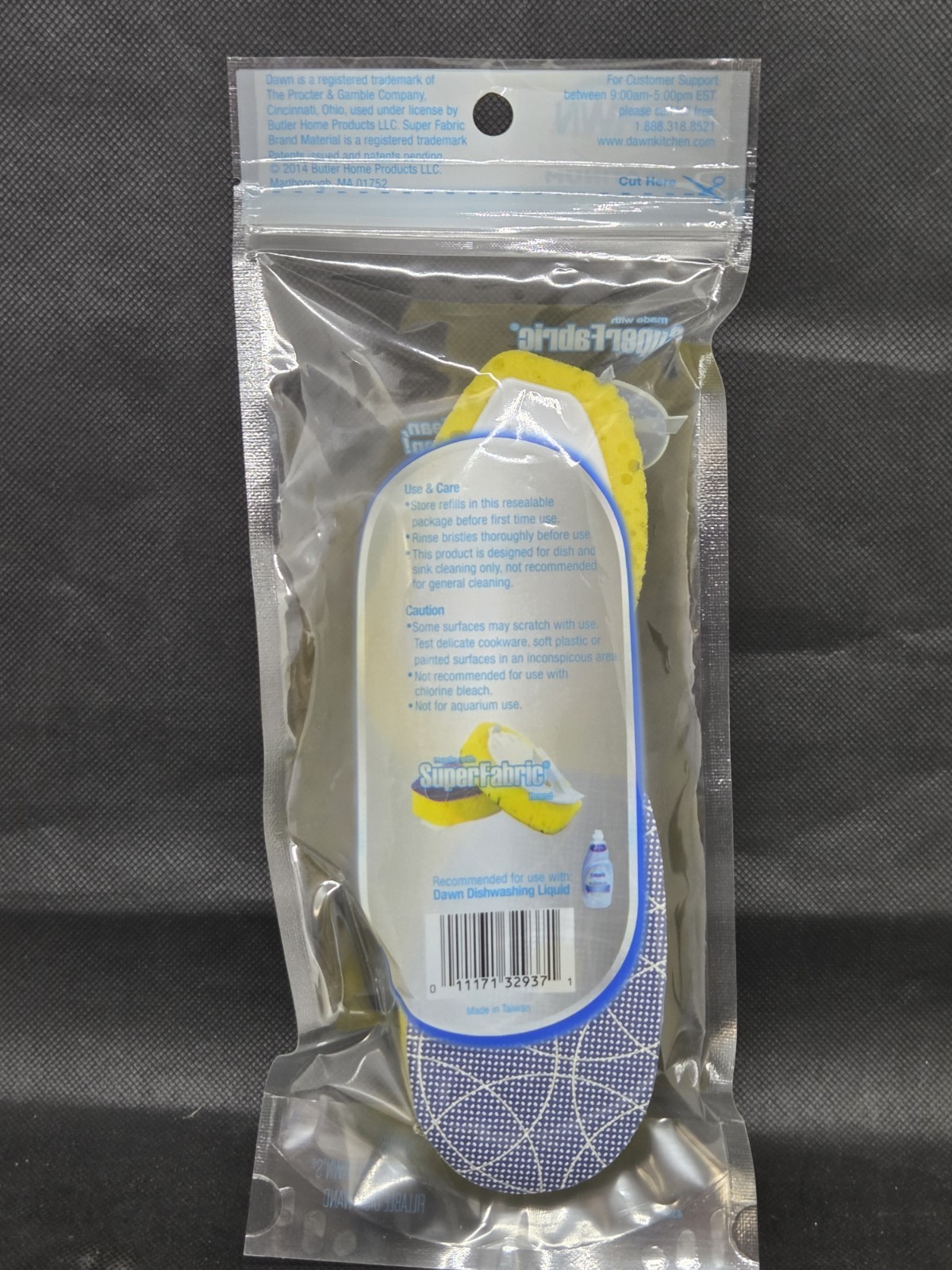 Dawn Platinum Dishwand Super Fabric Heavy Duty Refill Sponge 2ct Factory Seal