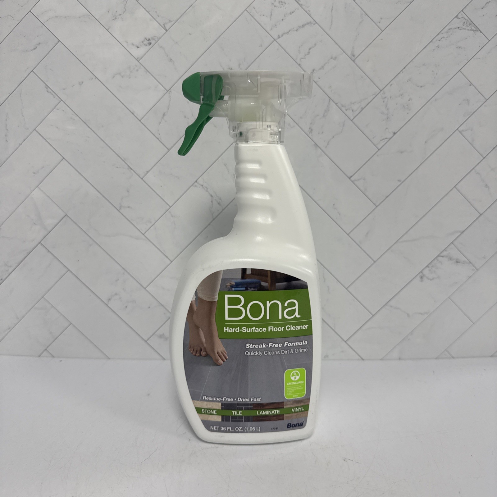 Bona Hard-Surface Floor Cleaner Spray, 36 Fl Oz Spray, Original Streak Free