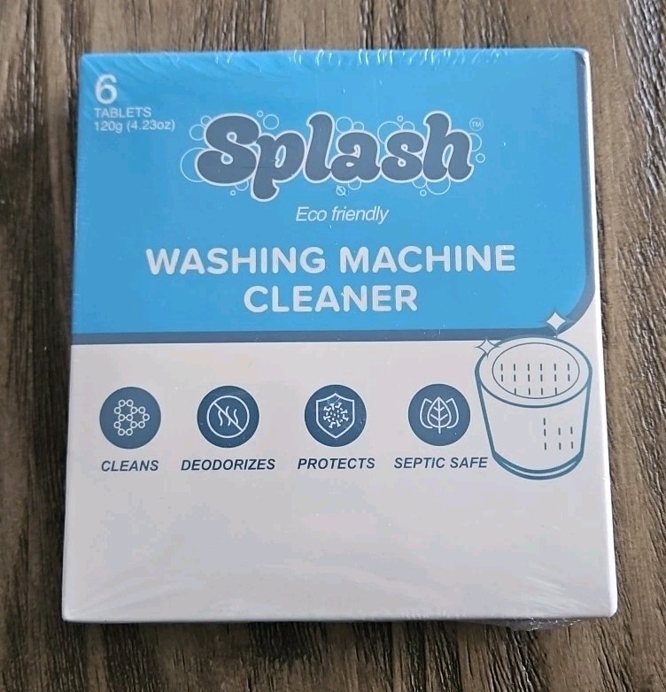 Splash Eco Friendly Washing Machine Cleaner Pack of 6 120g Tablets Safe Septic
