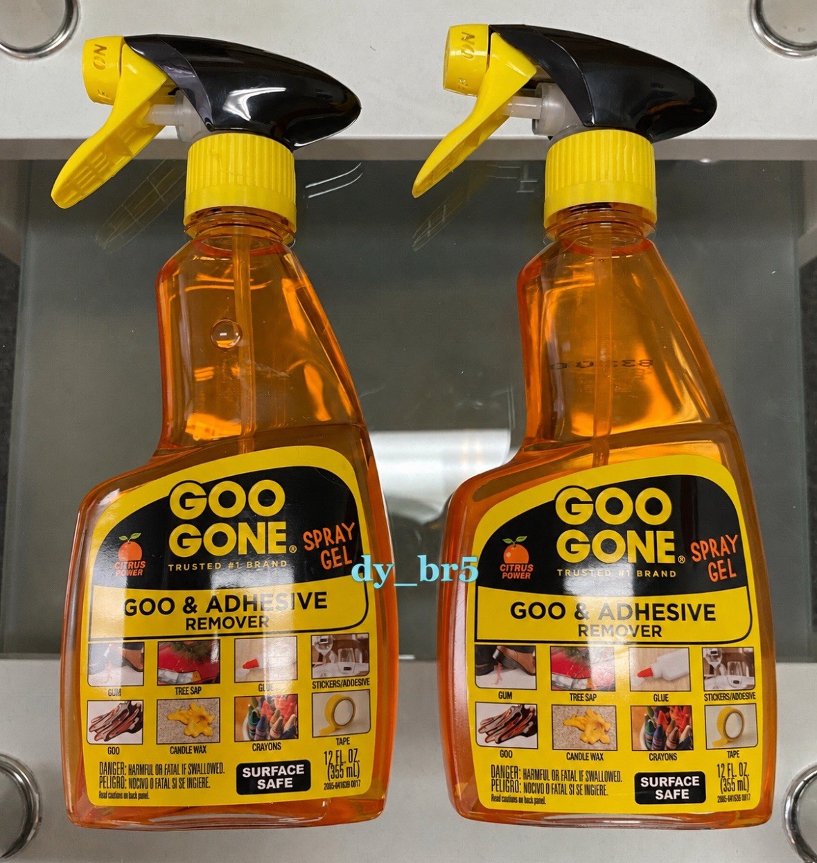 (2-Pk) GOO GONE Original ADHESIVE REMOVER Glue Gum Fresh Citrus & Surface Safe
