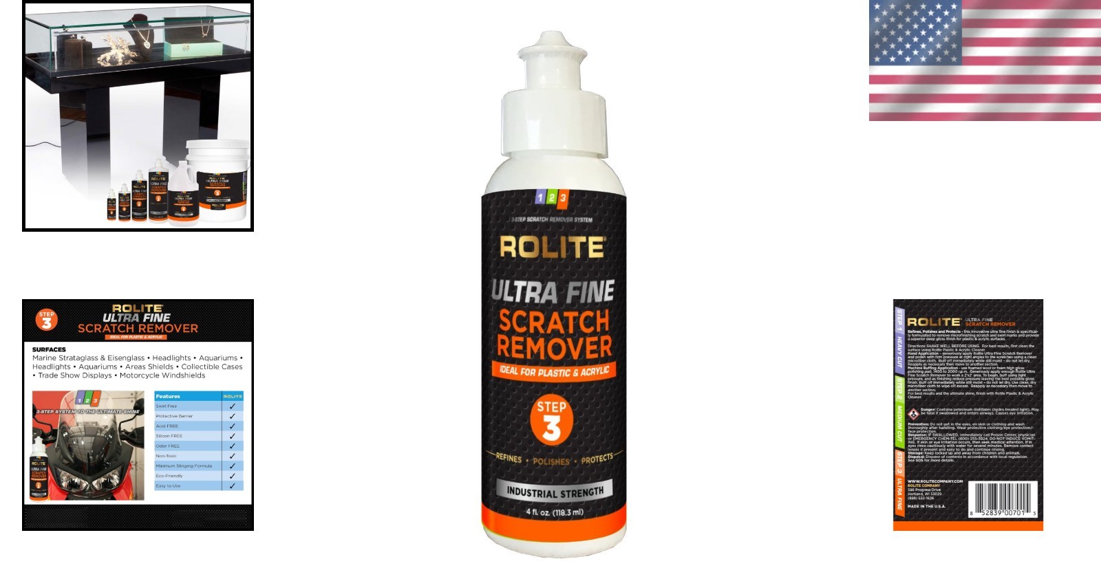 Ultra Fine Scratch Remover for Plastic & Acrylic 4oz – Perfect for Headlights