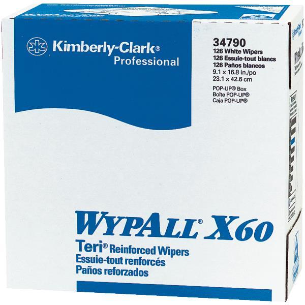 (1)- Case Wypall X60 Teri Wiper Paper Towels 9.1″ x 16.8″ 10 Boxes/Case KCC34790