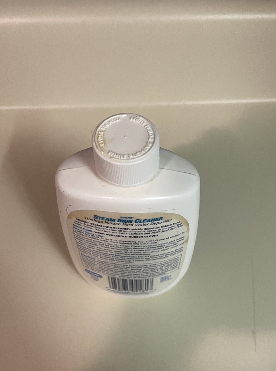 Whink Steam Iron Cleaner 10 oz Unclogs Hard Water Deposits Discontinued Full