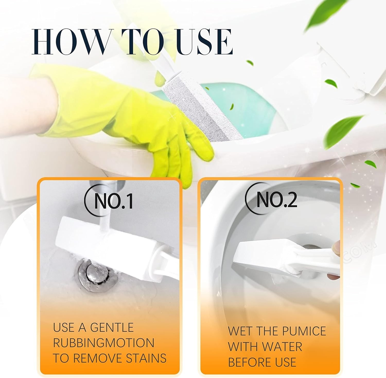 Hard Water Stain Remover Toilet Cleaner 2-Pack