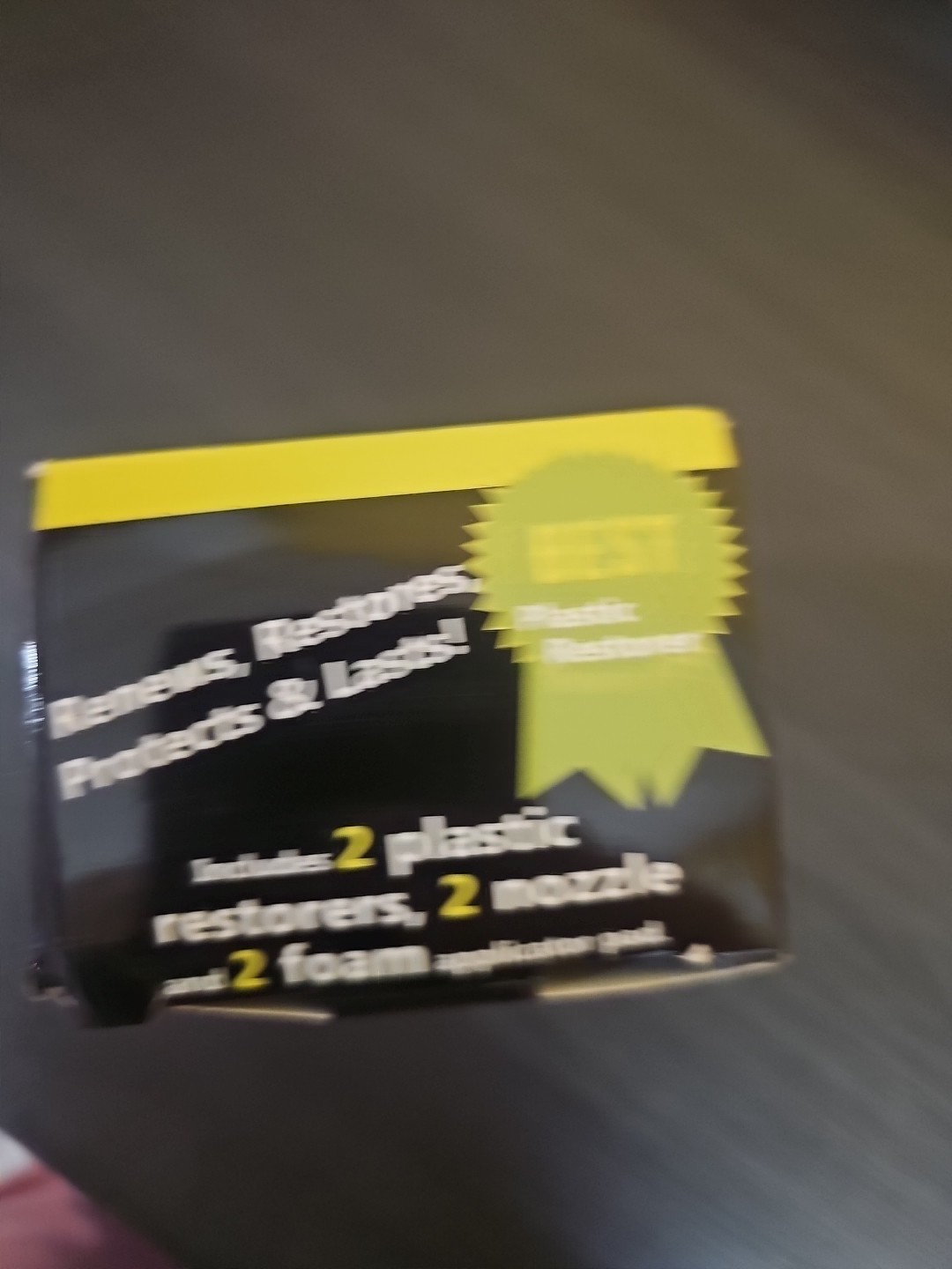 NIB Plastic Restorer kit of 2 bottles, 100 ml each Free Ship