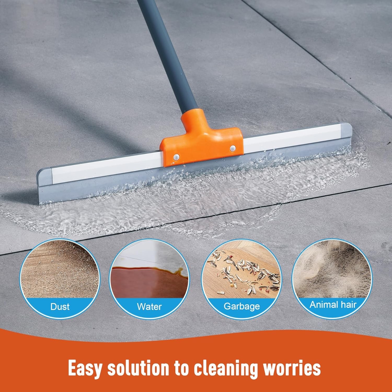 Stainless Steel Pole Scraper Straight Blade Cleaning Tool
