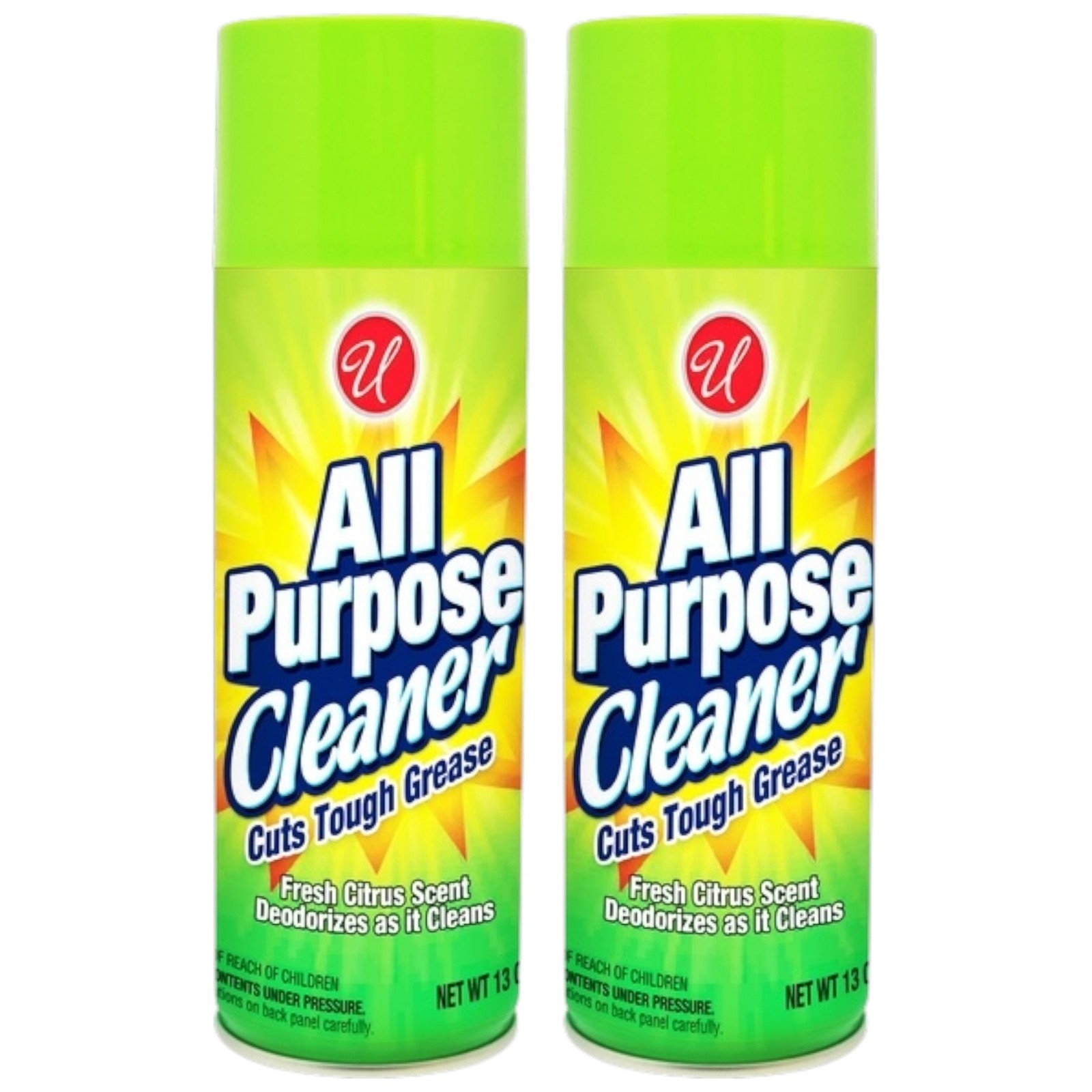 All Purpose Cleaner – Cuts Tough Grease – Fresh Citrus Scent, 13oz. (Pack of 2)