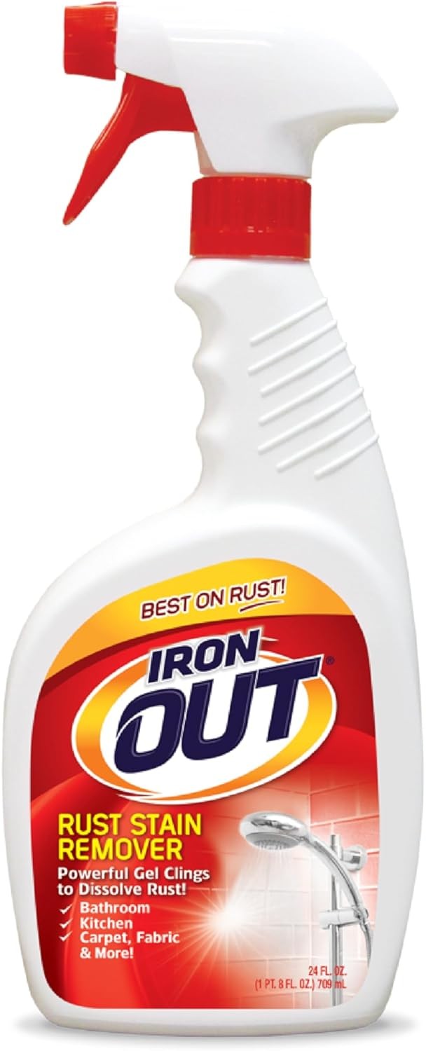Iron OUT Rust Stain Remover Spray Gel, Remove Rust Stains in Bathrooms, Kitchens